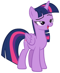 Size: 6094x7466 | Tagged: safe, artist:andoanimalia, character:twilight sparkle, character:twilight sparkle (alicorn), species:alicorn, species:pony, equestria girls:forgotten friendship, g4, my little pony: equestria girls, absurd resolution, female, lidded eyes, mare, open mouth, raised eyebrow, simple background, solo, transparent background