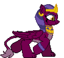 Size: 210x192 | Tagged: safe, artist:botchan-mlp, character:sphinx, species:pony, species:sphinx, desktop ponies, episode:daring done, animated, crown, cute, female, jewelry, mare, pixel art, regalia, simple background, smiling, solo, sphinxdorable, sprite, transparent background, walk cycle, walking