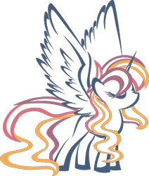 Size: 3647x4303 | Tagged: safe, artist:up1ter, oc, oc only, oc:solar aurora, species:alicorn, species:pony, alicorn oc, simple background, solo, transparent background