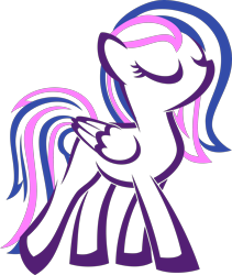 Size: 3000x3550 | Tagged: safe, artist:up1ter, oc, oc:scarlett shadows, species:pegasus, species:pony, lineart, minimalist, modern art, simple background, solo, transparent background