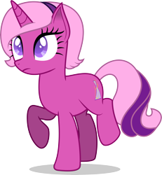 Size: 6264x6778 | Tagged: safe, artist:illumnious, oc, oc:flares midnight, species:pony, species:unicorn, absurd resolution, female, looking up, mare, raised hoof, simple background, solo, transparent background, vector