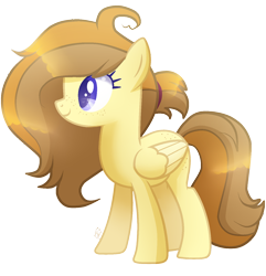 Size: 1366x1416 | Tagged: safe, artist:sugaryicecreammlp, oc, oc:ivory buttercup, species:pegasus, species:pony, female, mare, simple background, solo, transparent background