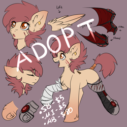 Size: 3000x3000 | Tagged: safe, artist:fkk, oc, oc only, species:pegasus, species:pony, adoptable, female, mare, solo