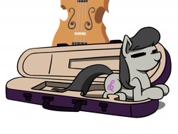 Size: 1800x1350 | Tagged: safe, artist:flutterluv, character:octavia melody, species:earth pony, species:pony, behaving like a cat, female, if i fits i sits, mare, ponified animal photo, solo