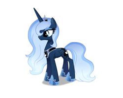 Size: 1500x1200 | Tagged: safe, artist:sugaryicecreammlp, character:princess luna, species:pony, alternate design, female, s1 luna, simple background, solo, transparent background