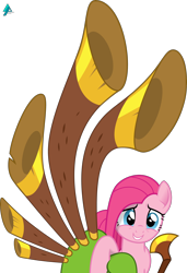 Size: 1900x2771 | Tagged: safe, artist:arifproject, character:pinkamena diane pie, character:pinkie pie, episode:yakity-sax, g4, my little pony: friendship is magic, cute, cuteamena, female, holding, simple background, solo, transparent background, vector, yovidaphone