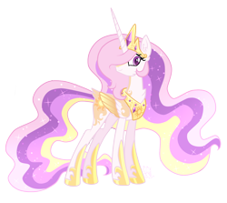 Size: 1318x1174 | Tagged: safe, artist:sugaryicecreammlp, character:princess celestia, species:pony, alternate design, female, mare, simple background, solo, transparent background