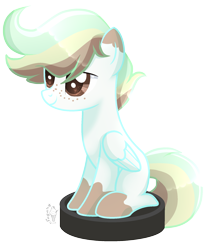 Size: 1700x2021 | Tagged: safe, artist:badumsquish, artist:sugaryicecreammlp, base used, oc, species:pegasus, species:pony, behaving like a cat, male, ponies riding roombas, roomba, simple background, solo, stallion, transparent background