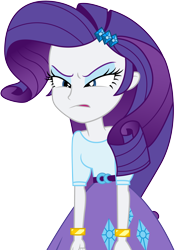 Size: 6330x9056 | Tagged: safe, artist:illumnious, character:rarity, equestria girls:dance magic, g4, my little pony: equestria girls, my little pony:equestria girls, spoiler:eqg specials, 2017, absurd resolution, adobe illustrator, angry, angry rarity, belt, bracelet, clothing, female, jewelry, madorable, rarity is not amused, simple background, skirt, solo, transparent background, unamused, vector