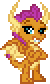 Size: 50x84 | Tagged: safe, artist:botchan-mlp, character:smolder, species:dragon, desktop ponies, spoiler:s08, animated, crossed arms, cute, dragoness, female, looking at you, pixel art, simple background, smolderbetes, solo, sprite, teenaged dragon, transparent background