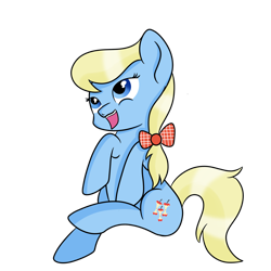 Size: 3000x3000 | Tagged: safe, artist:rainbowtashie, character:apple cider, species:earth pony, species:pony, apple family member, background pony, bow, female, hair bow, mare, simple background, solo, transparent background