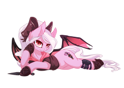 Size: 4961x3508 | Tagged: safe, artist:arctic-fox, oc, oc only, oc:violet thorn, species:bat pony, species:pony, bat pony oc, bat wings, commission, draw me like one of your french girls, female, kunai, mare, simple background, solo, transparent background, wings
