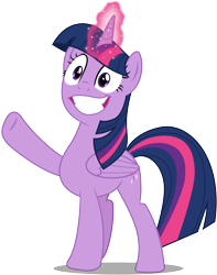 Size: 8736x11070 | Tagged: safe, artist:illumnious, character:twilight sparkle, character:twilight sparkle (alicorn), species:alicorn, species:pony, episode:best gift ever, g4, my little pony: friendship is magic, .ai available, absurd resolution, faec, female, grin, mare, simple background, smiling, solo, squee, transparent background, vector