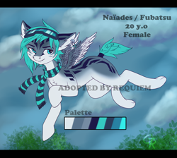 Size: 1840x1650 | Tagged: safe, artist:fkk, artist:greisen, oc, oc only, oc:nayhade, species:pegasus, species:pony, adopted, collaboration, female, mare, reference, solo