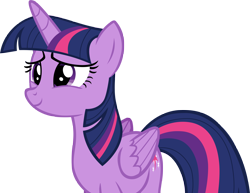Size: 5054x3896 | Tagged: safe, artist:andoanimalia, character:twilight sparkle, character:twilight sparkle (alicorn), species:alicorn, species:pony, episode:the times they are a changeling, g4, my little pony: friendship is magic, cute, female, happy, mare, simple background, smiling, solo, transparent background, twiabetes, vector