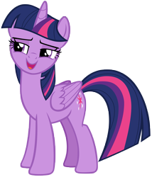 Size: 6467x7567 | Tagged: safe, artist:andoanimalia, character:twilight sparkle, character:twilight sparkle (alicorn), species:alicorn, species:pony, episode:not asking for trouble, g4, my little pony: friendship is magic, absurd resolution, female, lidded eyes, mare, open mouth, simple background, solo, transparent background, vector