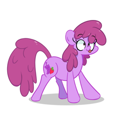 Size: 1280x1280 | Tagged: safe, artist:turtlefarminguy, character:berry punch, character:berryshine, species:earth pony, species:pony, berrybetes, blep, female, mare, silly, simple background, solo, tongue out, white background