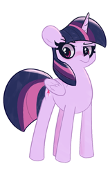 Size: 1300x2043 | Tagged: safe, artist:turtlefarminguy, character:mean twilight sparkle, species:alicorn, species:pony, episode:the mean 6, g4, my little pony: friendship is magic, clone, female, simple background, solo, white background