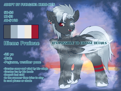 Size: 2000x1500 | Tagged: safe, artist:fkk, oc, species:pegasus, species:pony, adoptable, advertisement, auction, male, solo, stallion, wings