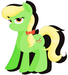 Size: 2714x3000 | Tagged: safe, artist:rainbowtashie, character:apple munchies, species:pony, apple family member, lineless, simple background, solo
