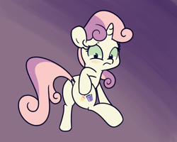 Size: 1280x1024 | Tagged: safe, artist:turtlefarminguy, character:sweetie belle, species:pony, species:unicorn, episode:bloom and gloom, g4, my little pony: friendship is magic, female, filly, looking at cutie mark
