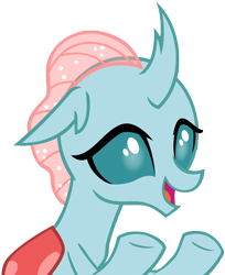 Size: 4114x5039 | Tagged: safe, artist:andoanimalia, character:ocellus, species:changeling, species:reformed changeling, episode:a rockhoof and a hard place, g4, my little pony: friendship is magic, absurd resolution, cute, cuteling, diaocelles, female, open mouth, simple background, smiling, solo, transparent background, underhoof, vector