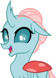 Size: 4385x6134 | Tagged: safe, artist:andoanimalia, character:ocellus, species:changeling, species:reformed changeling, episode:school daze, g4, my little pony: friendship is magic, absurd resolution, cute, cuteling, diaocelles, female, happy, open mouth, simple background, smiling, solo, transparent background, vector
