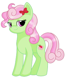 Size: 2528x3000 | Tagged: safe, artist:rainbowtashie, character:florina tart, species:earth pony, species:pony, g4, apple family member, female, mare, simple background, solo, transparent background