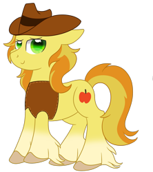 Size: 2666x3000 | Tagged: safe, artist:rainbowtashie, character:braeburn, species:pony, flat colors, male, simple background, solo, stallion, transparent background