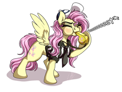 Size: 1032x774 | Tagged: safe, artist:lupiarts, character:fluttershy, species:pegasus, species:pony, baseball cap, blowing, blowing whistle, blushing, cap, clothing, coach, commission, cute, female, fwee, hat, mare, necktie, puffy cheeks, referee, referee fluttershy, shyabetes, simple background, transparent background, whistle, whistle necklace
