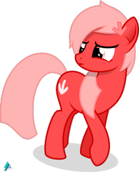 Size: 1600x1983 | Tagged: safe, artist:arifproject, oc, oc only, oc:downvote, species:pony, derpibooru, derpibooru ponified, looking back, meta, ponified, simple background, solo, transparent background, vector