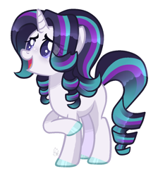 Size: 1072x1196 | Tagged: safe, artist:sugaryicecreammlp, oc, oc only, oc:starry song, parent:coloratura, parent:starlight glimmer, species:pony, species:unicorn, female, magical lesbian spawn, mare, offspring, simple background, solo, transparent background