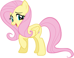 Size: 5976x4683 | Tagged: safe, artist:andoanimalia, character:fluttershy, species:pegasus, species:pony, episode:swarm of the century, g4, my little pony: friendship is magic, absurd resolution, cute, female, mare, open mouth, shyabetes, simple background, solo, transparent background, vector