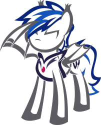 Size: 3000x3720 | Tagged: safe, artist:up1ter, oc, oc only, oc:styxus, species:bat pony, species:pony, bat pony oc, guard, lineart, night guard, salute, simple background, solo, transparent background