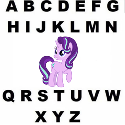 Size: 1600x1607 | Tagged: safe, artist:andoanimalia, character:starlight glimmer, episode:overpowered, g4, my little pony: equestria girls, alphabet, drama, meme, op, starlight drama, starlight glimmer is overpowered, text