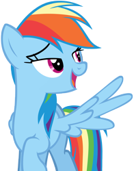 Size: 5563x7097 | Tagged: safe, artist:andoanimalia, character:rainbow dash, species:pony, equestria girls:spring breakdown, g4, my little pony: equestria girls, my little pony:equestria girls, spoiler:eqg series (season 2), absurd resolution, female, open mouth, simple background, solo, transparent background, vector, waving, wing wave