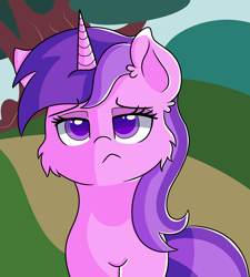 Size: 3600x4000 | Tagged: safe, artist:rainbowtashie, character:amethyst star, character:sparkler, species:pony, species:unicorn, episode:the mysterious mare do well, g4, my little pony: friendship is magic, amethyst star is not amused, background pony, cheek fluff, female, mare, scene interpretation, simple background, solo, unamused