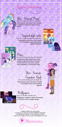 Size: 626x1277 | Tagged: safe, artist:illumnious, character:applejack, character:fluttershy, character:princess luna, character:rainbow dash, character:rarity, character:starlight glimmer, character:sunset shimmer, character:trixie, character:twilight sparkle, oc, oc:candy autumnis twirls, oc:flares midnight, species:pony, my little pony: the movie (2017), my little pony:equestria girls, commission, commission info, jewelry, rainbow power, regalia
