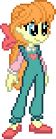 Size: 62x154 | Tagged: safe, artist:botchan-mlp, character:megan williams, desktop ponies, g1, my little pony:equestria girls, animated, blinking, cute, equestria girls-ified, female, g1 to g4, g1betes, generation leap, pixel art, simple background, solo, sprite, standing, teenager, transparent background