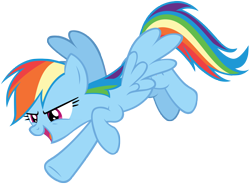 Size: 6336x4667 | Tagged: safe, artist:andoanimalia, character:rainbow dash, species:pony, episode:28 pranks later, g4, my little pony: friendship is magic, female, gotcha, solo, vector