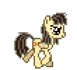 Size: 110x100 | Tagged: safe, artist:botchan-mlp, character:wild fire, species:pegasus, species:pony, desktop ponies, animated, female, gif, mare, pixel art, sibsy, simple background, solo, sprite, transparent background, trotting, walk cycle