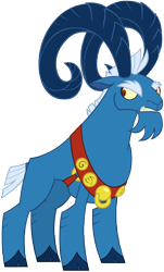 Size: 6146x10174 | Tagged: safe, artist:andoanimalia, character:discord, character:grogar, species:ram, episode:frenemies, g4, my little pony: friendship is magic, absurd resolution, cloven hooves, colored hooves, looking back, male, simple background, solo, transparent background, vector
