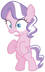 Size: 7000x11200 | Tagged: safe, artist:tardifice, edit, editor:slayerbvc, character:diamond tiara, species:earth pony, species:pony, episode:crusaders of the lost mark, g4, my little pony: friendship is magic, absurd resolution, accessory-less edit, bipedal, female, filly, missing accessory, simple background, solo, transparent background, vector, vector edit