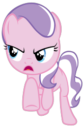 Size: 7000x10610 | Tagged: safe, artist:tardifice, edit, editor:slayerbvc, character:diamond tiara, species:earth pony, species:pony, episode:crusaders of the lost mark, g4, my little pony: friendship is magic, accessory-less edit, female, filly, galloping, missing accessory, simple background, solo, transparent background, vector, vector edit