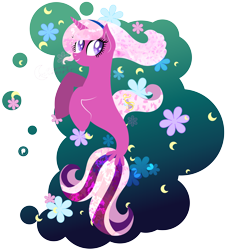Size: 9218x10148 | Tagged: safe, artist:illumnious, oc, oc only, oc:flares midnight, species:pony, species:seapony (g4), species:unicorn, absurd resolution, female, mare, seaponified, simple background, solo, species swap, transparent background, vector