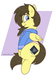 Size: 1900x2600 | Tagged: safe, artist:notenoughapples, oc, oc:retro hearts, species:pegasus, species:pony, clothing, panties, simple background, solo, underwear