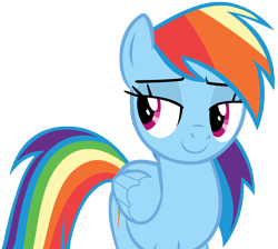Size: 6782x6080 | Tagged: safe, artist:andoanimalia, character:rainbow dash, species:pegasus, species:pony, episode:common ground, g4, my little pony: friendship is magic, absurd resolution, cute, cutie mark, dashabetes, faec, female, mare, simple background, smug, smugdash, solo, transparent background, vector