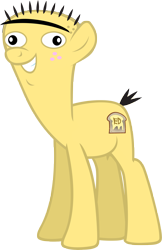 Size: 3619x5590 | Tagged: safe, artist:andoanimalia, species:pony, crossover, cursed image, ed, ed edd n eddy, not salmon, ponified, simple background, transparent background, wat