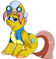 Size: 1280x1350 | Tagged: safe, artist:rainbowtashie, commissioner:bigonionbean, character:promontory, character:silver lining, character:sunburst, oc, oc:heartstrong flare, species:alicorn, species:pony, alicorn oc, big boy, caboose, clothing, fusion, fusion:heartstrong flare, glasses, goggles, hat, male, solo, stallion, thicc ass, uniform, wonderbolts, wonderbolts uniform