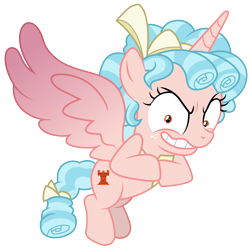 Size: 3070x3063 | Tagged: safe, artist:illumnious, character:cozy glow, species:alicorn, species:pony, episode:the ending of the end, g4, my little pony: friendship is magic, .ai available, alicornified, cozycorn, crazy glow, cutie mark, female, flying, freckles, high res, insanity, race swap, simple background, solo, transparent background, vector